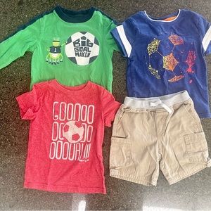 Soccer Bundle Kids Toddler Boys Size 3T T-Shirt Shorts